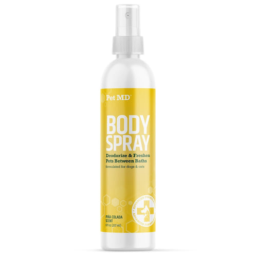 Body Spray for Dogs & Cats - Deodorizing Dog Perfume Reduces Static & Eliminates Odor - Long Lasting Pet Cologne Spray for Dogs - Pina Colada Scent - 8 Oz