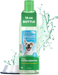 Fresh Breath Water Additive for Dogs, Dog Breath Freshener and Teeth Cleaning Solution, No Toothpaste or Toothbrush Required, 16Oz.