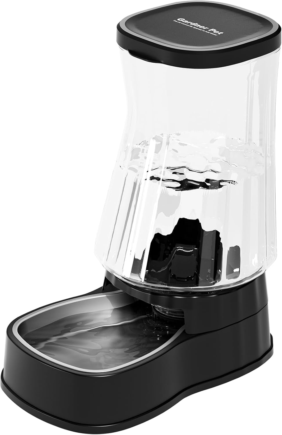 Automatic Dog Water Dispenser Gravity Stainless Steel Water Waterer Feeder, 100% Bpa-Free Large Capacity Water Feeding Bowls for Medium & Large-Sized Dogs Cats Other Pets -(1 Gallon)