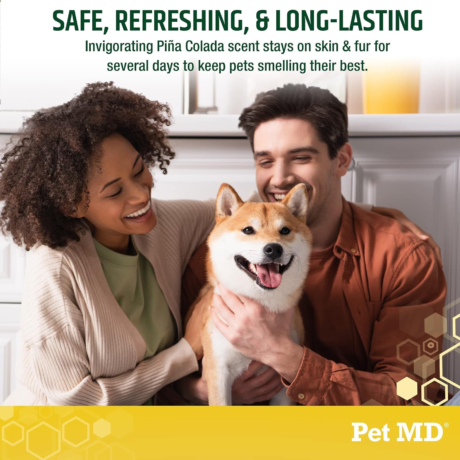 Body Spray for Dogs & Cats - Deodorizing Dog Perfume Reduces Static & Eliminates Odor - Long Lasting Pet Cologne Spray for Dogs - Pina Colada Scent - 8 Oz