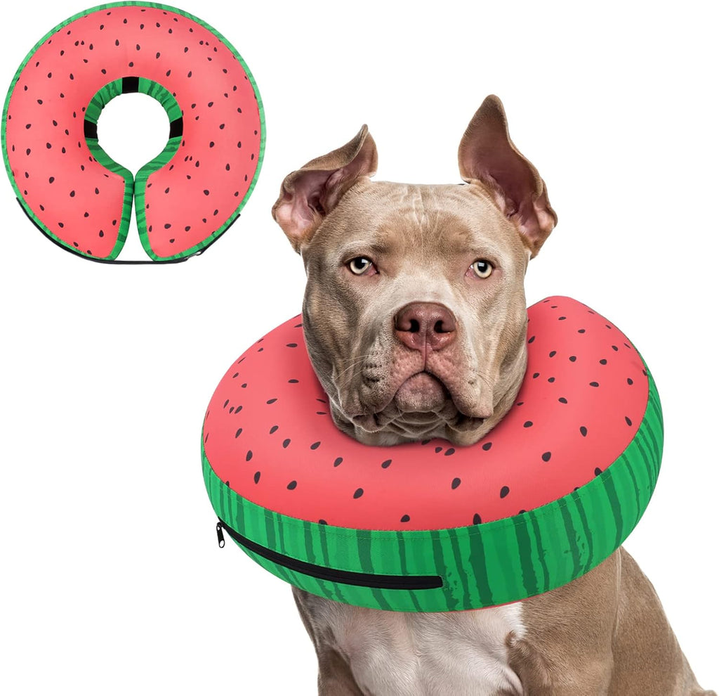 Inflatable Dog Cone Collar Alternative after Surgery, Doggie Neck Donut Collar Recovery Ecollar for Post Surgery, Soft Dog Cone for Small Medium Puppies Cats