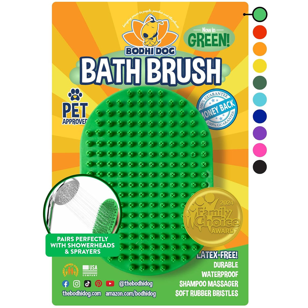 Shampoo Brush - Pet Grooming & Bath Supplies for Dogs and Cats - Bath Brush for Long & Short Hair - Premium Scrubber for Shower, Showerhead, Sprayer & Bathing (One Pack, Blue)