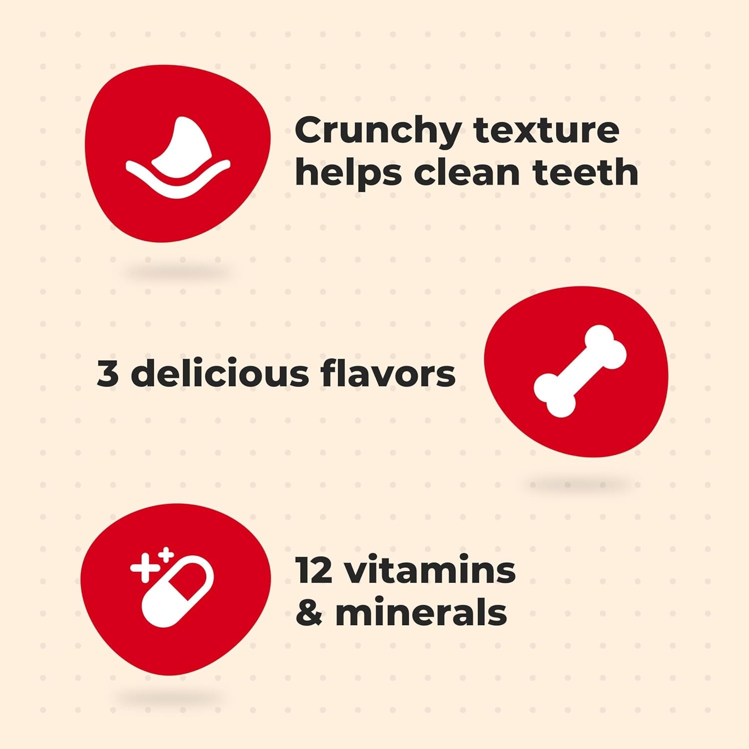 Flavor Snacks Mini’S Dog Biscuits, Flavored Crunchy Dog Treats, 36 Oz. Canister | 5 Calories per Treat, 15% Protein, 3 Flavors per Canister (Beef, Chicken & Bacon, Naturally & Artificially Flavored)