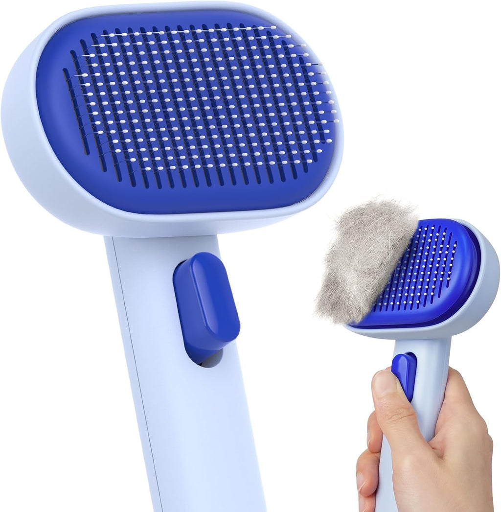 Cat Brush for Shedding, Cat Brushes for Indoor Cats, Cat Brush for Long or Short Haired Cats, Cat Grooming Brush Cat Comb for Kitten Rabbit Massage Removes Loose Fur