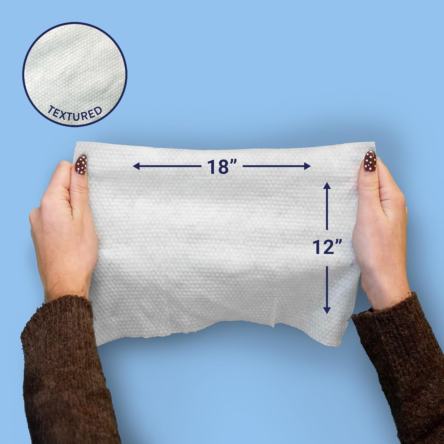 PWP1007A-3SET Dog Bath and Grooming Towels, Ultra-Absorbent & Soft Pet Wipes for Paws, Body and Butt, Hypoallergenic & Cruelty-Free, Alcohol-Free, 5.1" X 7.1", 3 Count