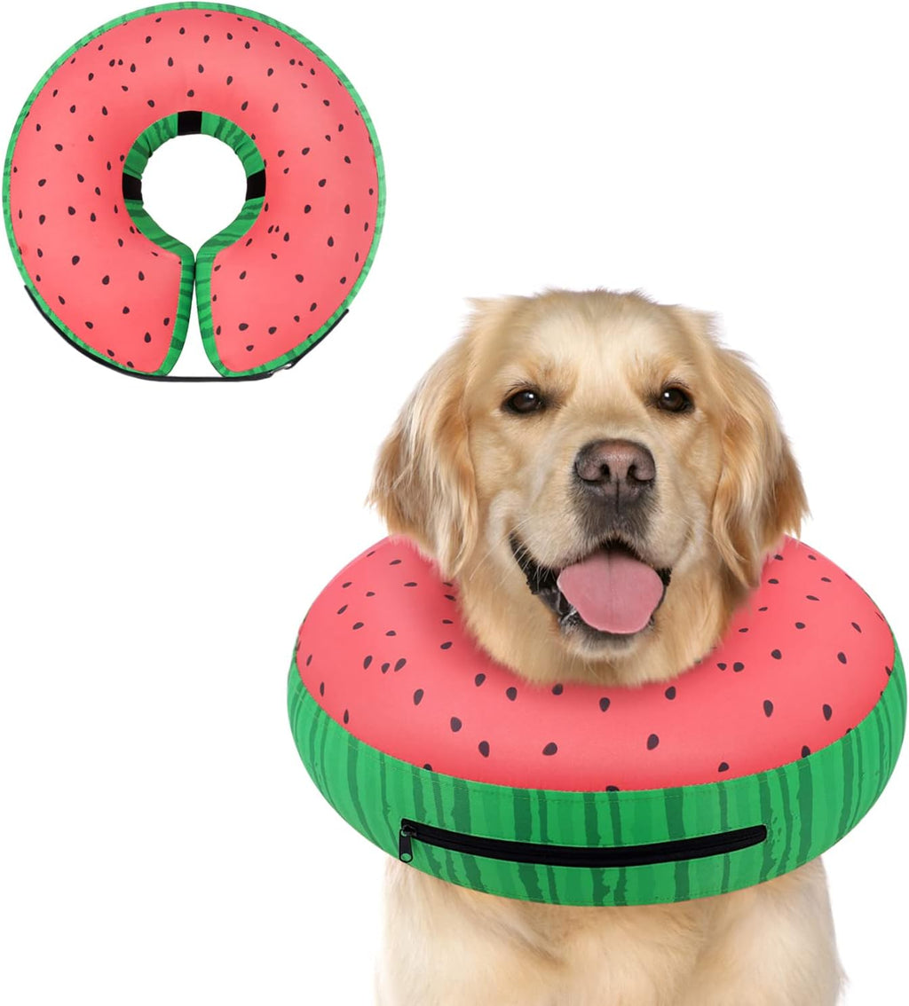 Inflatable Dog Cone Collar Alternative after Surgery, Doggie Neck Donut Collar Recovery Ecollar for Post Surgery, Soft Dog Cone for Small Medium Puppies Cats