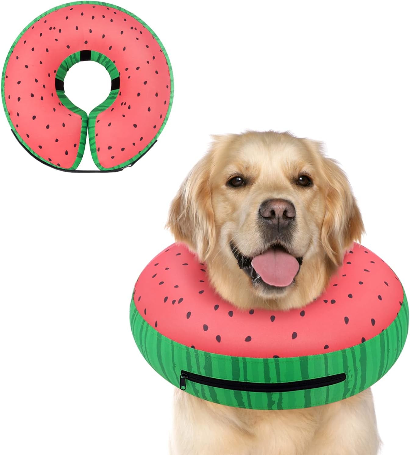 Inflatable Dog Cone Collar Alternative after Surgery, Doggie Neck Donut Collar Recovery Ecollar for Post Surgery, Soft Dog Cone for Small Medium Puppies Cats