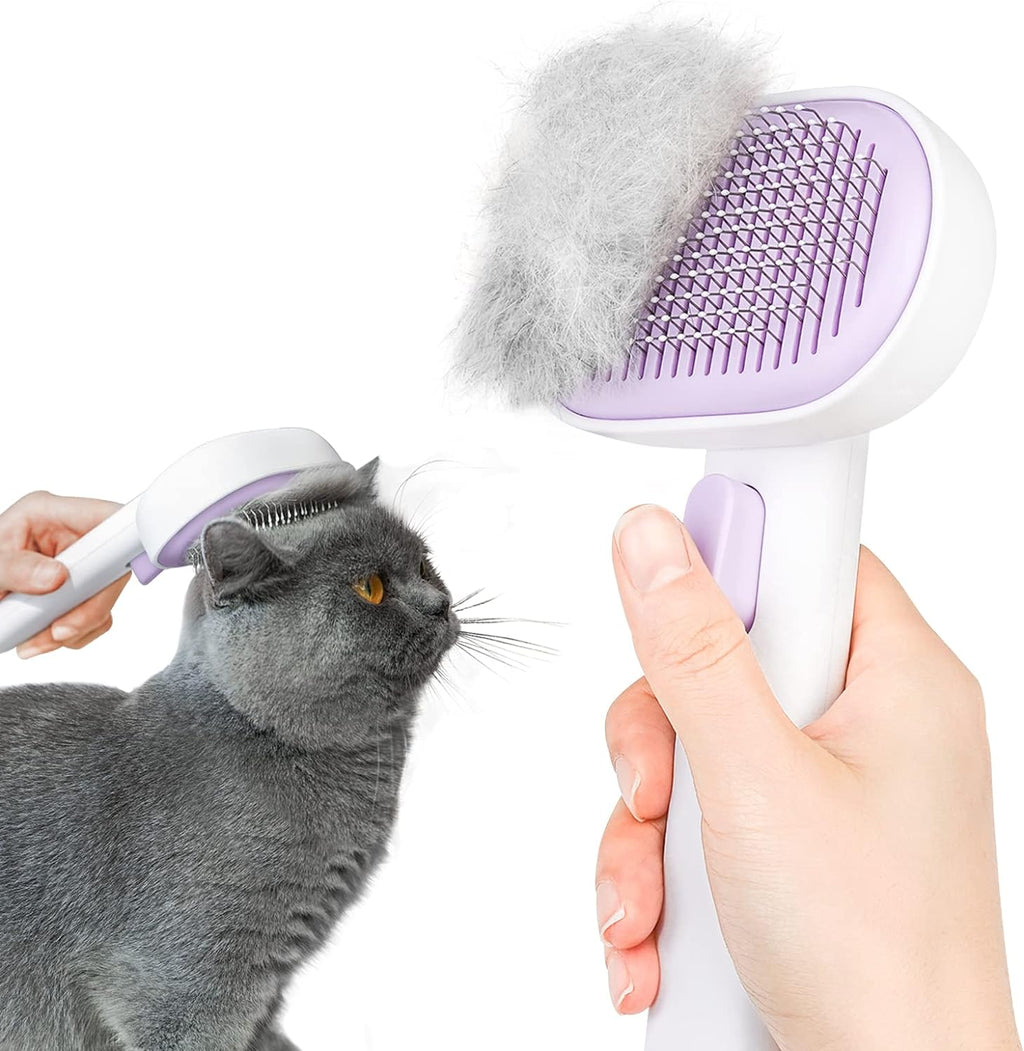 Cat Brush for Shedding, Cat Brushes for Indoor Cats, Cat Brush for Long or Short Haired Cats, Cat Grooming Brush Cat Comb for Kitten Rabbit Massage Removes Loose Fur