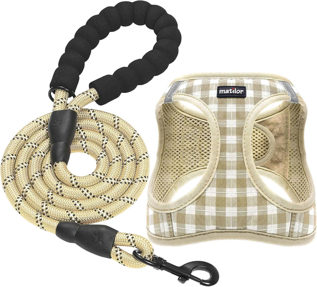 Dog Harness Step-In Breathable Puppy Cat Dog Vest Harnesses for Small Medium Dogs