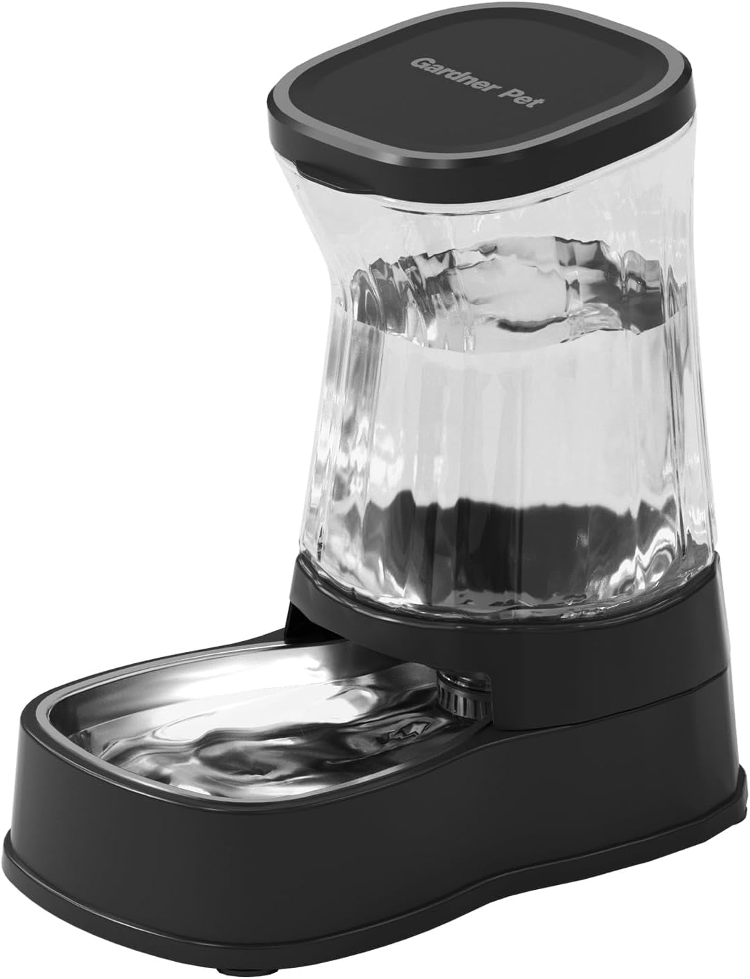 Automatic Dog Water Dispenser Gravity Stainless Steel Water Waterer Feeder, 100% Bpa-Free Large Capacity Water Feeding Bowls for Medium & Large-Sized Dogs Cats Other Pets -(1 Gallon)