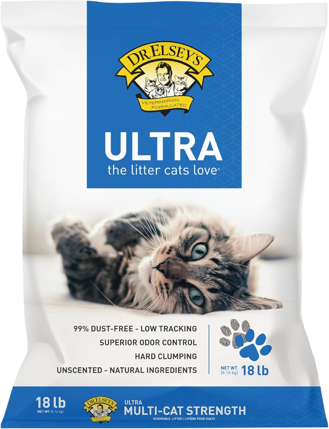 Ultra Unscented Clumping Clay Cat Litter 40 Lb. Bag