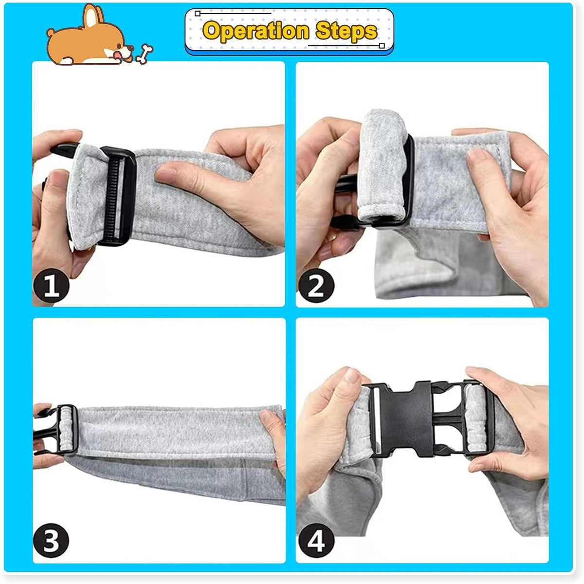 Dog and Cats Carrier Sling, Puppy Small Pet Carrier up to 16.5Lbs | Comfy Hard Bottom Support, Adjustable Padded Shoulder Strap, Hands-Free Dog Carrier Sling Bag for Outdoor Travel,Gray