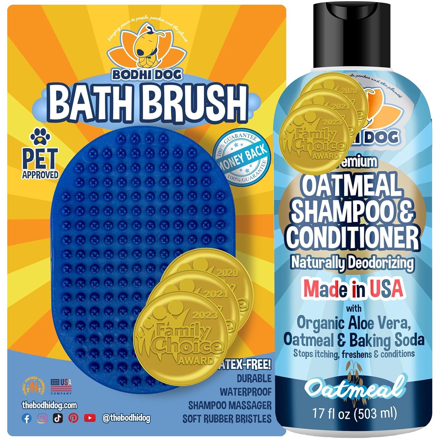 Shampoo Brush - Pet Grooming & Bath Supplies for Dogs and Cats - Bath Brush for Long & Short Hair - Premium Scrubber for Shower, Showerhead, Sprayer & Bathing (One Pack, Blue)