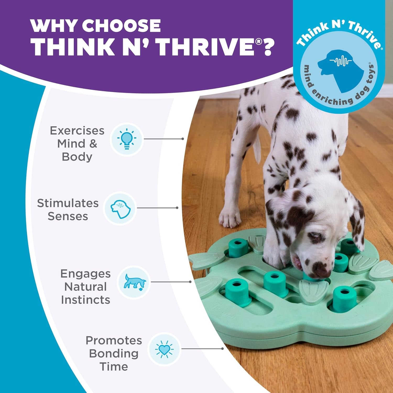 by Nina Ottosson Puppy Treat Puzzle Enrichment Dog Toy