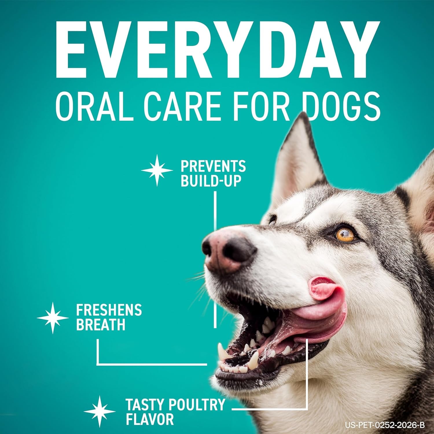 Dental Chews for Dogs, Oral Care and Hygiene Chews (Small Dogs, 10-24 Lbs.) Blue Pouch, 30 Count