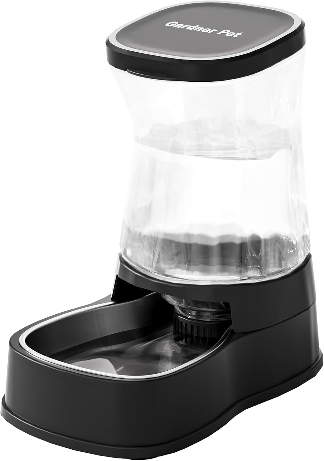Automatic Dog Water Dispenser Gravity Stainless Steel Water Waterer Feeder, 100% Bpa-Free Large Capacity Water Feeding Bowls for Medium & Large-Sized Dogs Cats Other Pets -(1 Gallon)