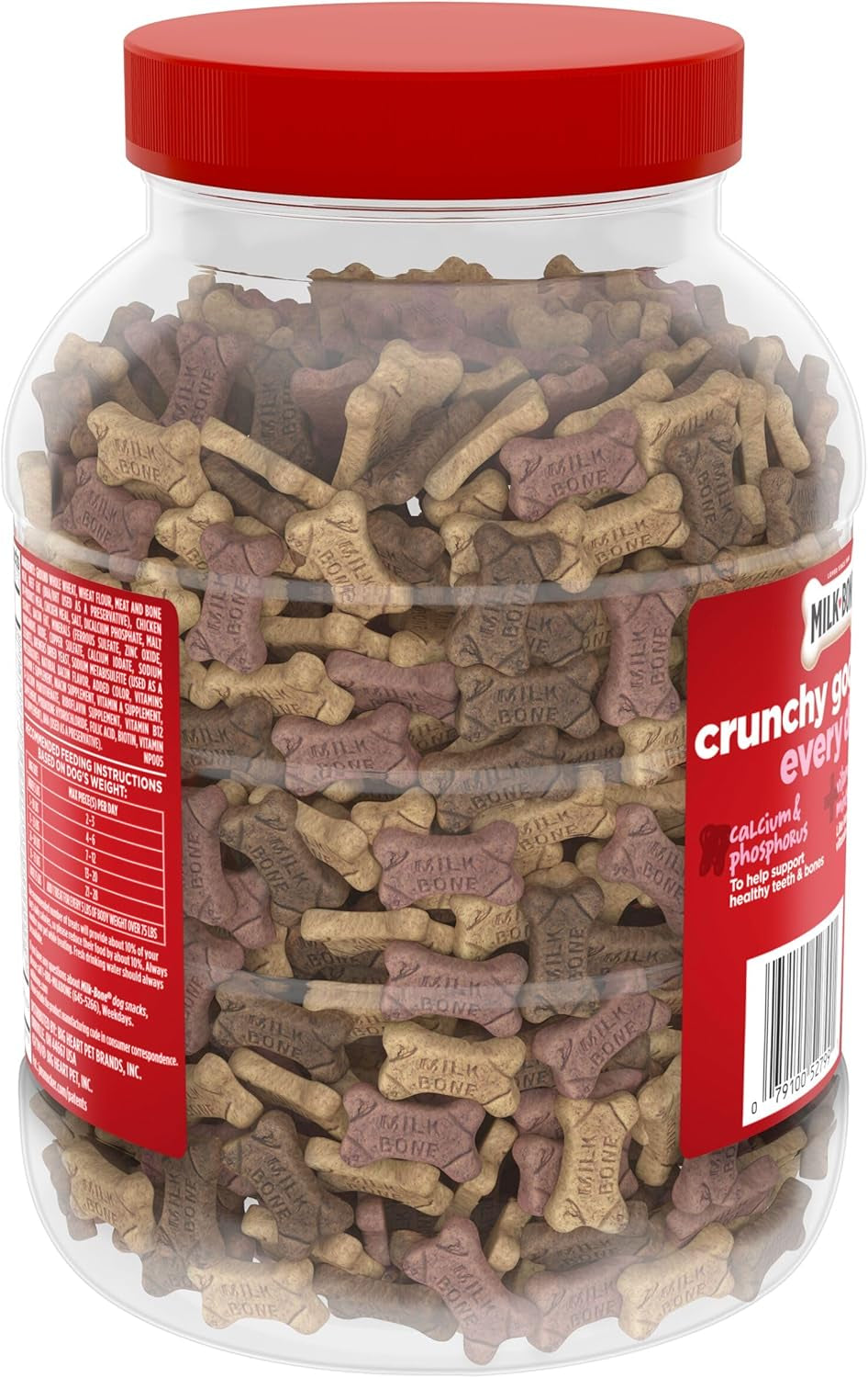 Flavor Snacks Mini’S Dog Biscuits, Flavored Crunchy Dog Treats, 36 Oz. Canister | 5 Calories per Treat, 15% Protein, 3 Flavors per Canister (Beef, Chicken & Bacon, Naturally & Artificially Flavored)
