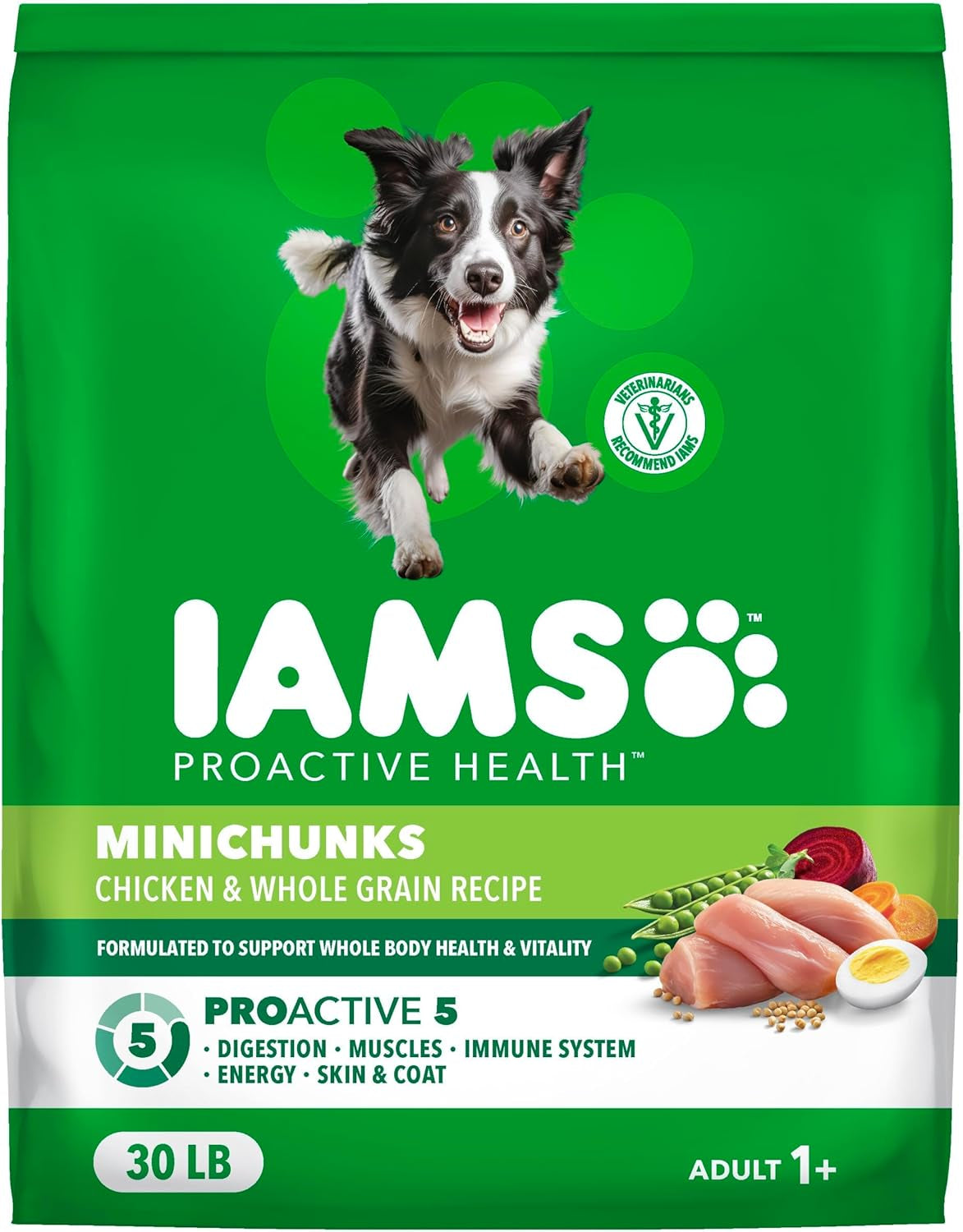 Proactive Health Adult Minichunks Premium Dry Dog Food, Adult Dog Food Dry Recipe, 30 Lb. Bag