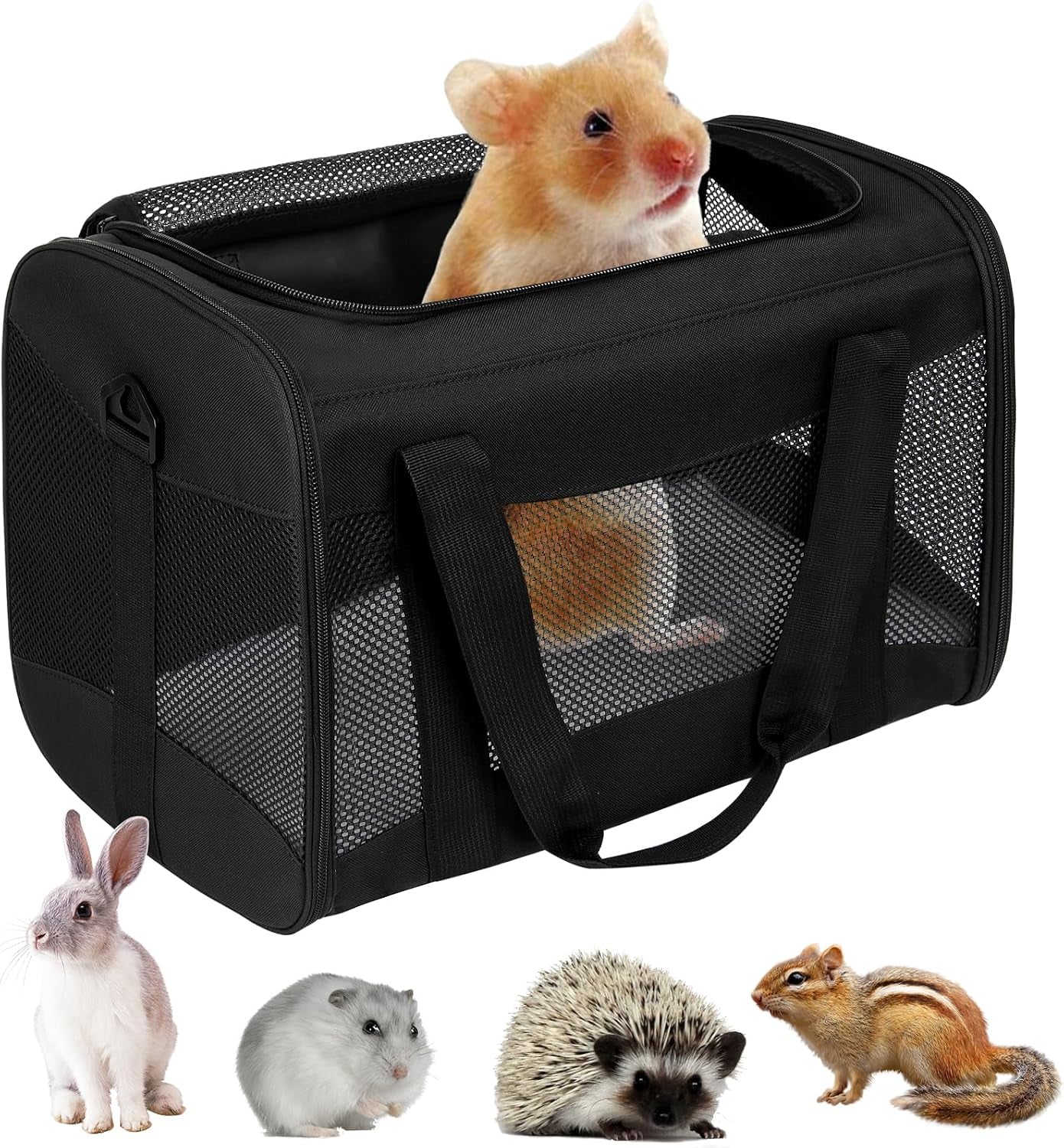 Cat Dog Carriers Soft-Sided Pet Carrier Large Cats for Medium Big Cat Small Dog Puppy up to 16Lbs TSA Airline Approved Animal Collapsible Cat Carrier Carriers Travel Carrier Cat Bag (17X11X11)