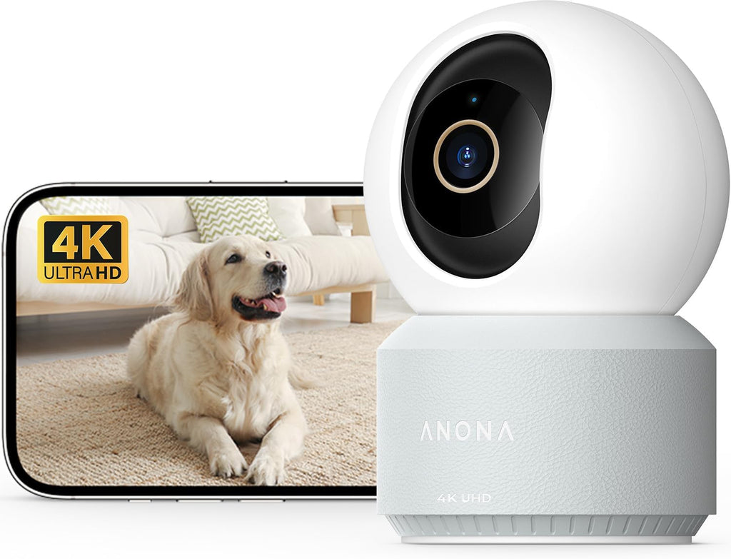 4K UHD Indoor Camera, Pet/Dog/Baby Security Camera with Phone App, 360°Pan-Tilt, 5G/2.4G Dual-Band Wi-Fi 6, Auto-Tracking, Person/Pet/Baby Crying Detection, Privacy Mode, Two-Way Audio, 2 Pack