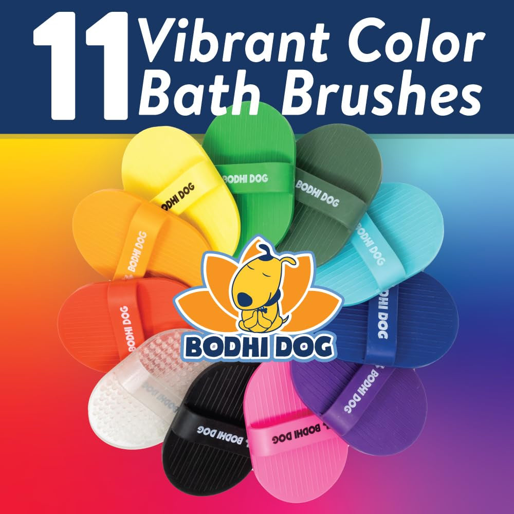 Shampoo Brush - Pet Grooming & Bath Supplies for Dogs and Cats - Bath Brush for Long & Short Hair - Premium Scrubber for Shower, Showerhead, Sprayer & Bathing (One Pack, Blue)