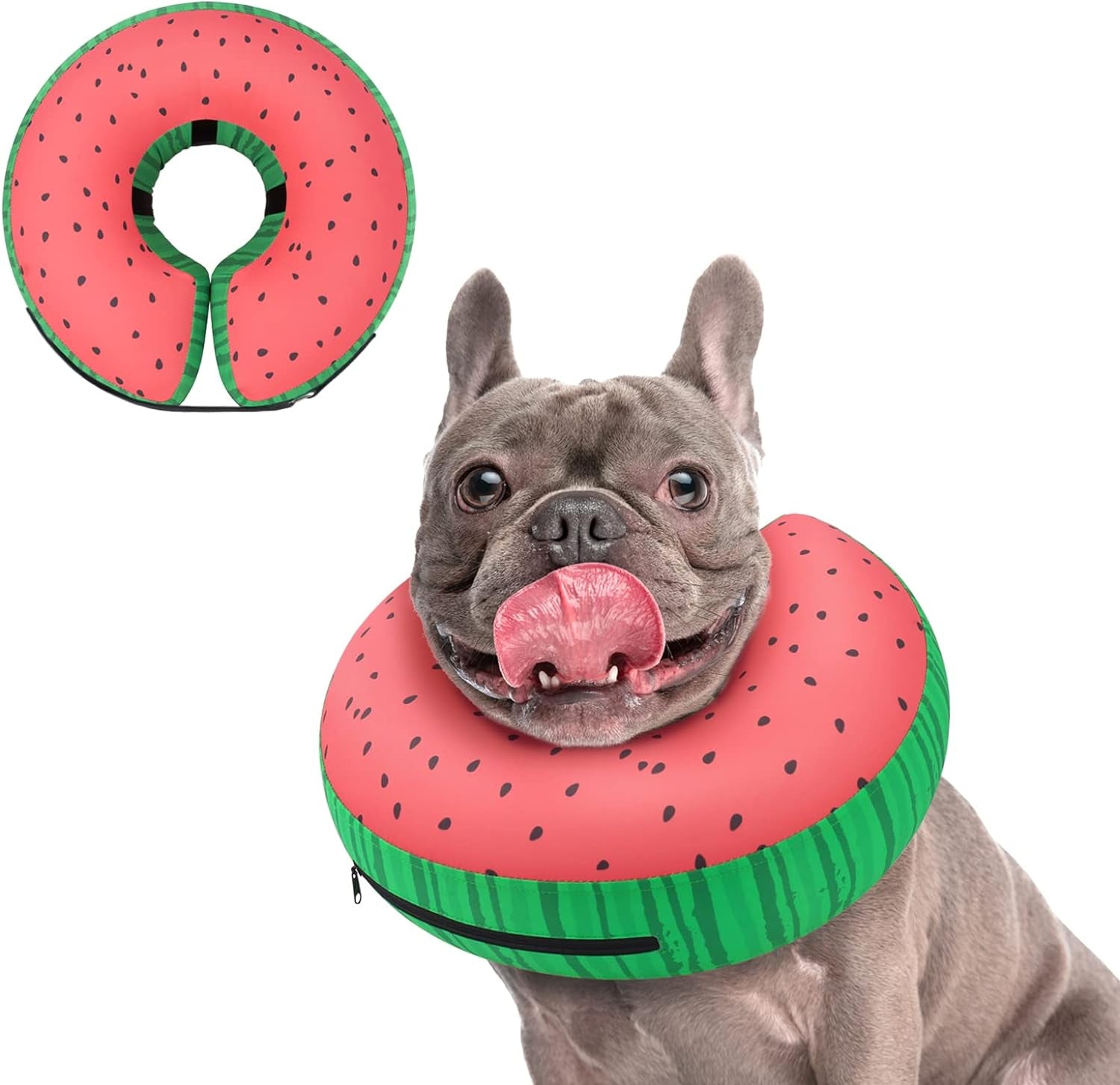 Inflatable Dog Cone Collar Alternative after Surgery, Doggie Neck Donut Collar Recovery Ecollar for Post Surgery, Soft Dog Cone for Small Medium Puppies Cats