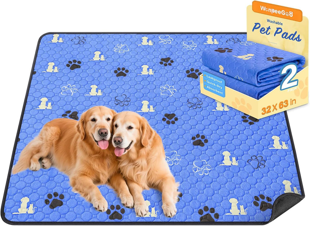 Washable Pee Pads for Dogs, Waterproof, 18 X 24 In, 4 Pack, Gray | Super Absorbent, Waterproof and Non-Slip; Washable, Reusable Dog Pads for Crates, Playpens, Floors, Furniture and Travel