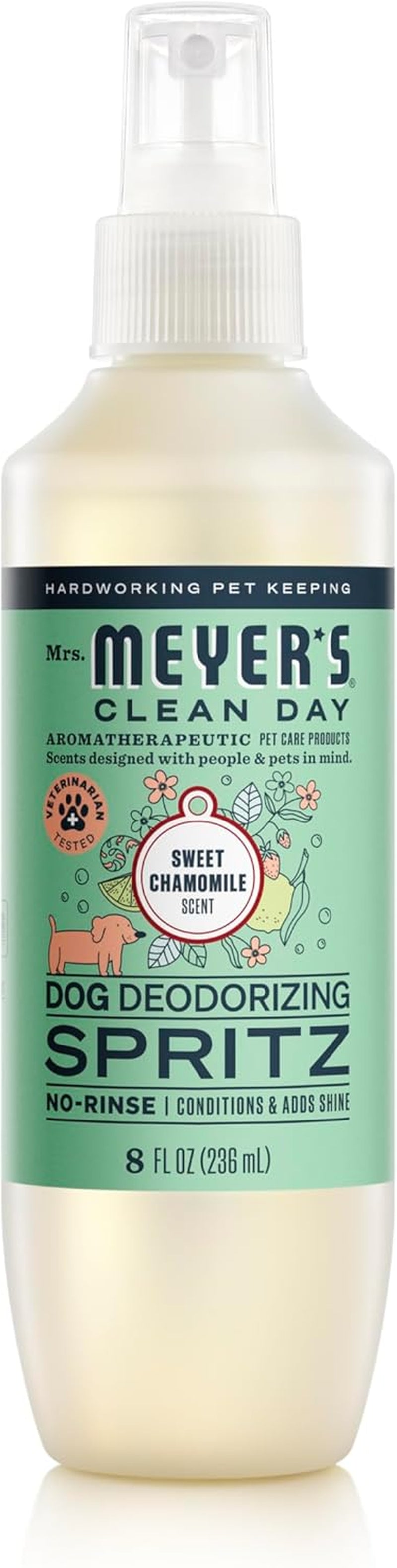 MRS. MEYER'S Clean Day Dog Deodorizing Spray, White Peach Scent, 8Oz